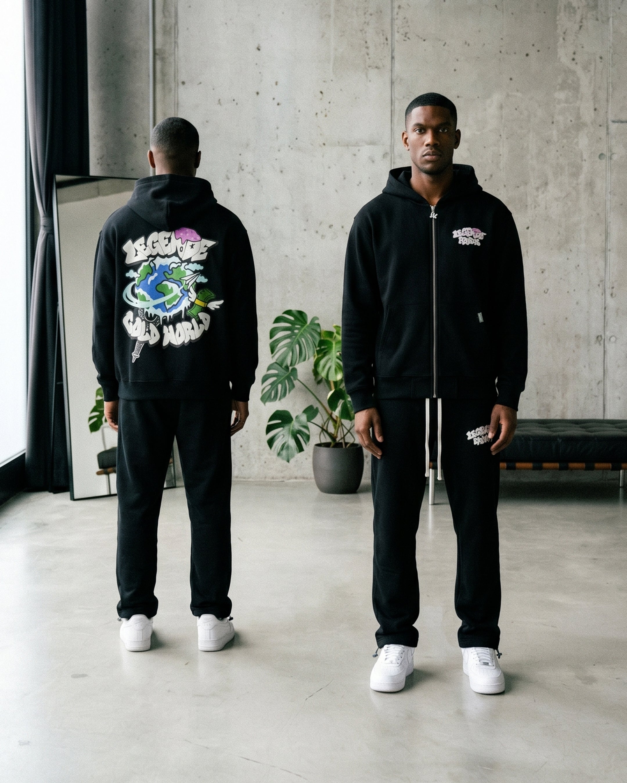 COLD WORLD HOOD - BLACK