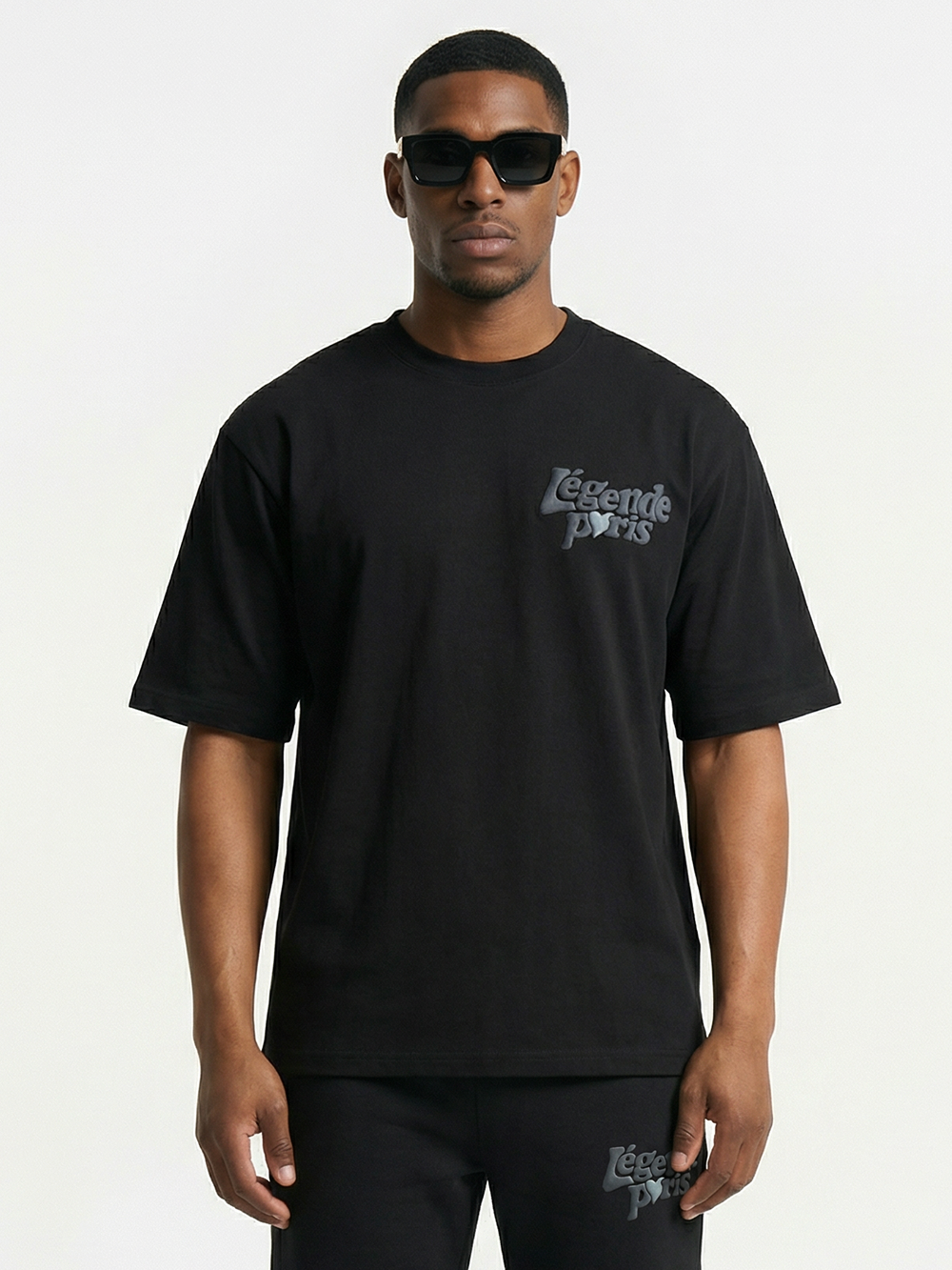LND TONAL T-SHIRT - BLACK