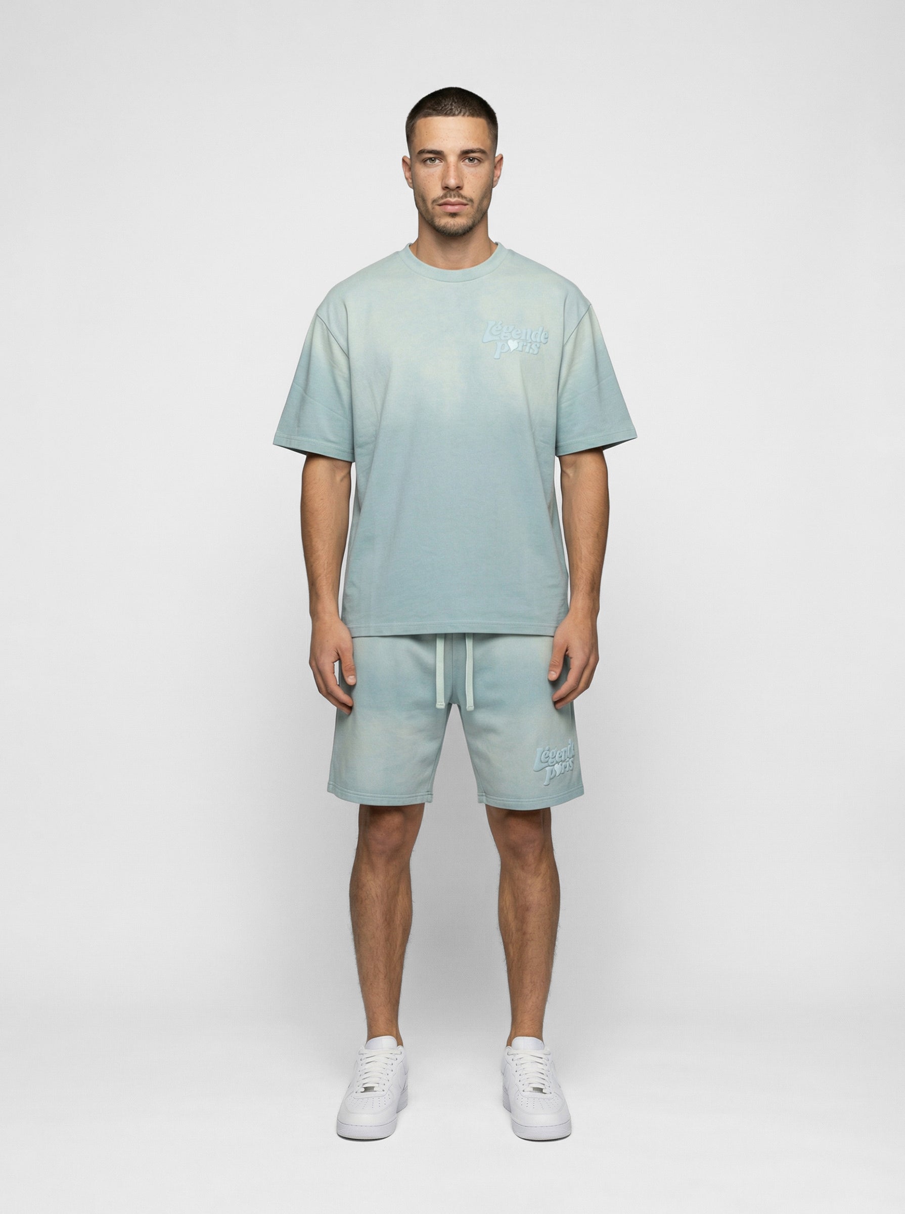 LND GRADIENT T-SHIRT - ICY BLUE