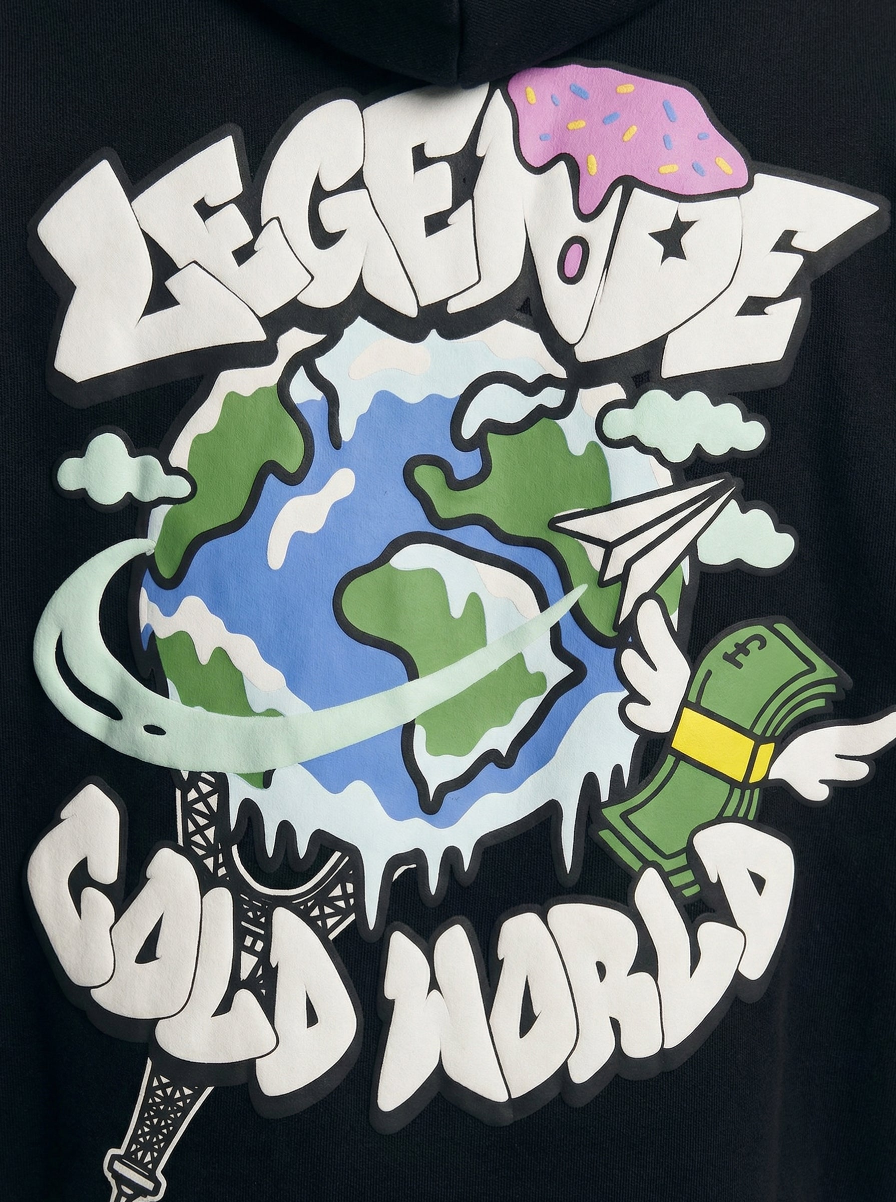 COLD WORLD HOOD - BLACK
