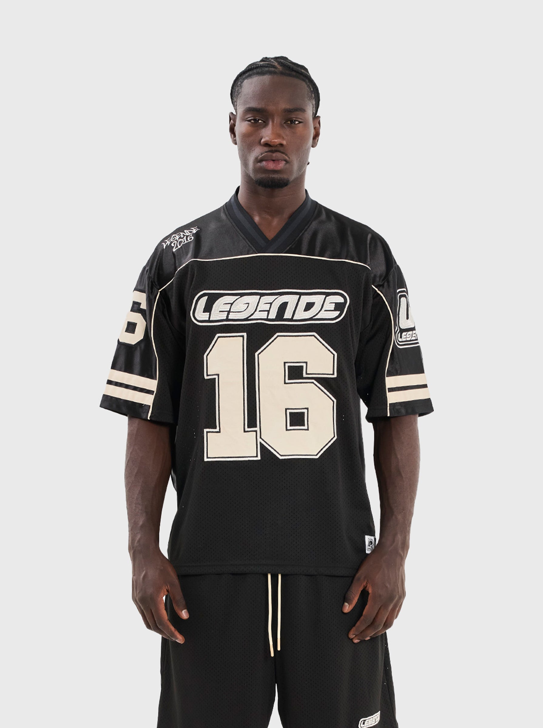 (FOOTASYLUM EXCLUSIVE) CAPTION JERSEY - BLACK