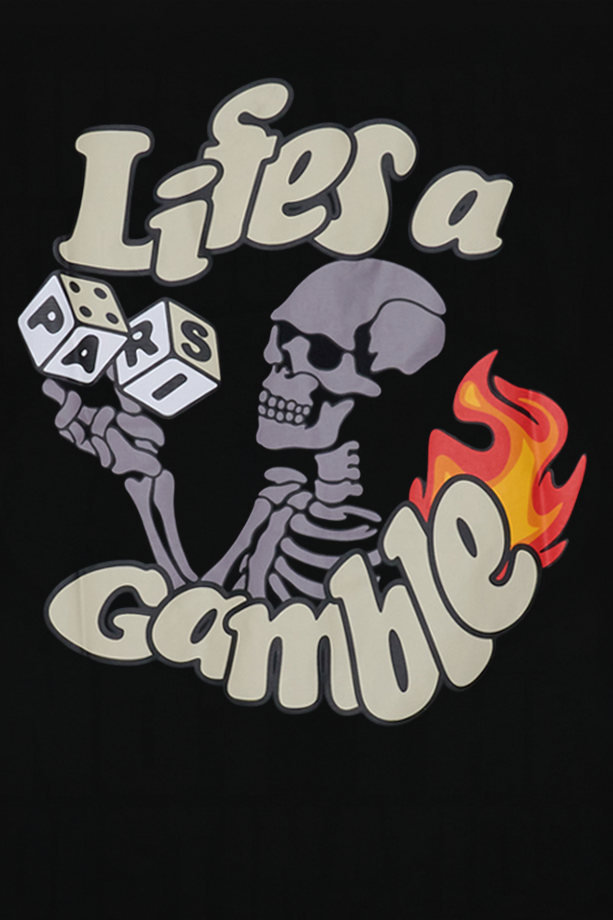 LIFE'S A GAMBLE T-SHIRT - BLACK