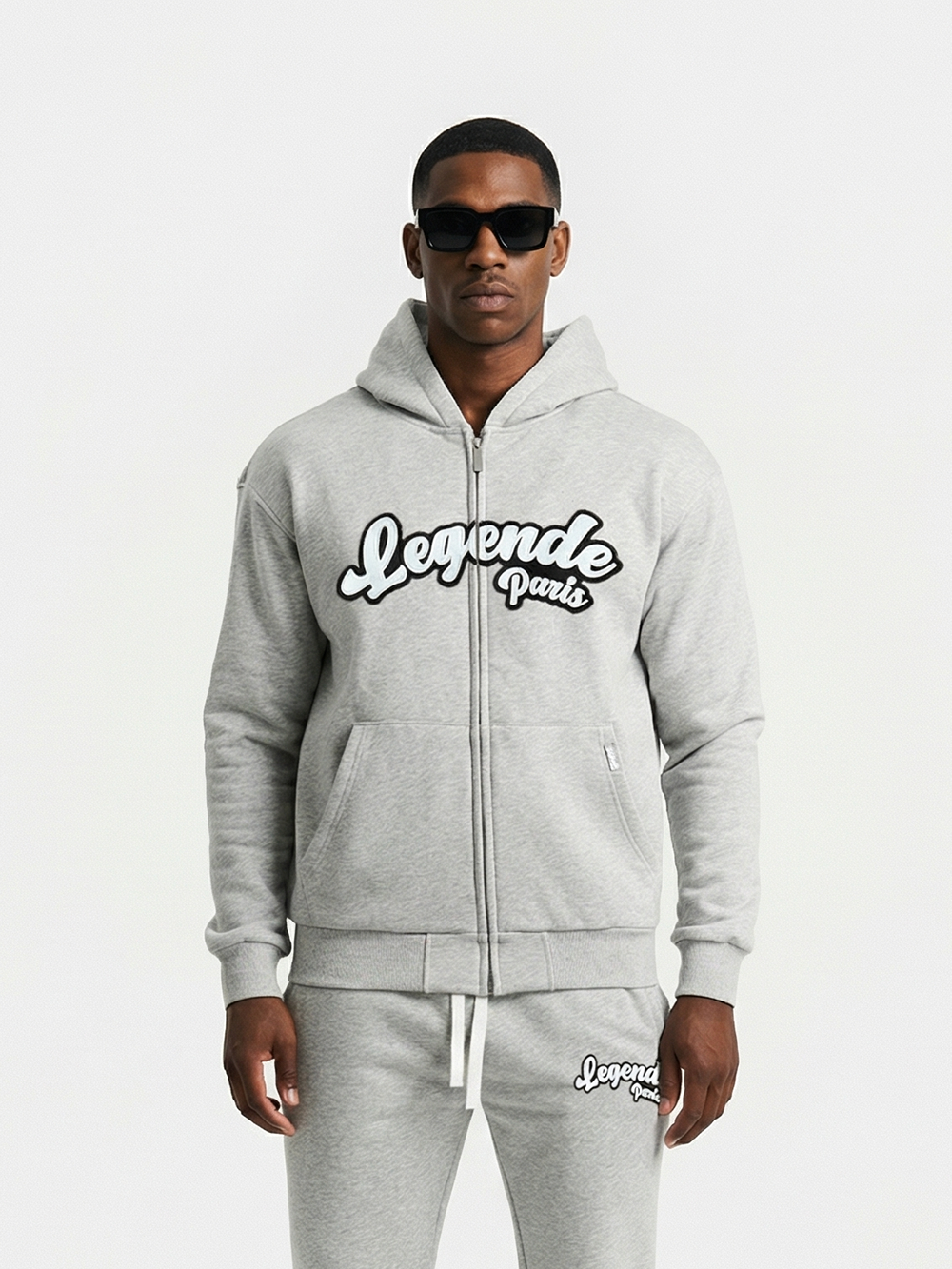 GUM LOGO HOODIE - GREY