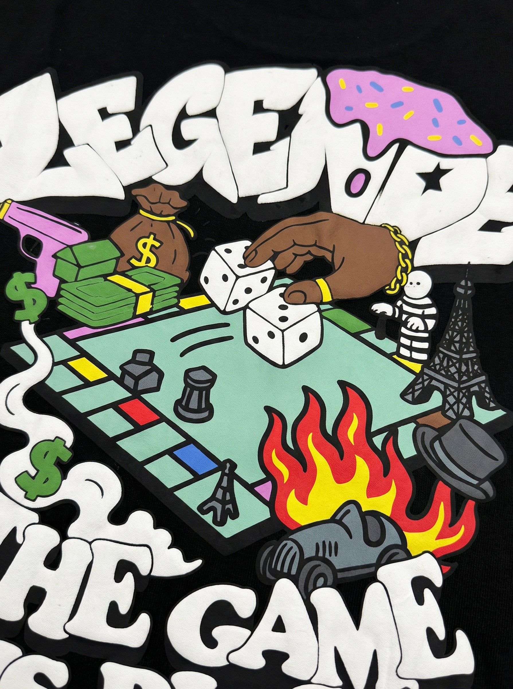 GAME IS RIGGED T-SHIRT - BLACK