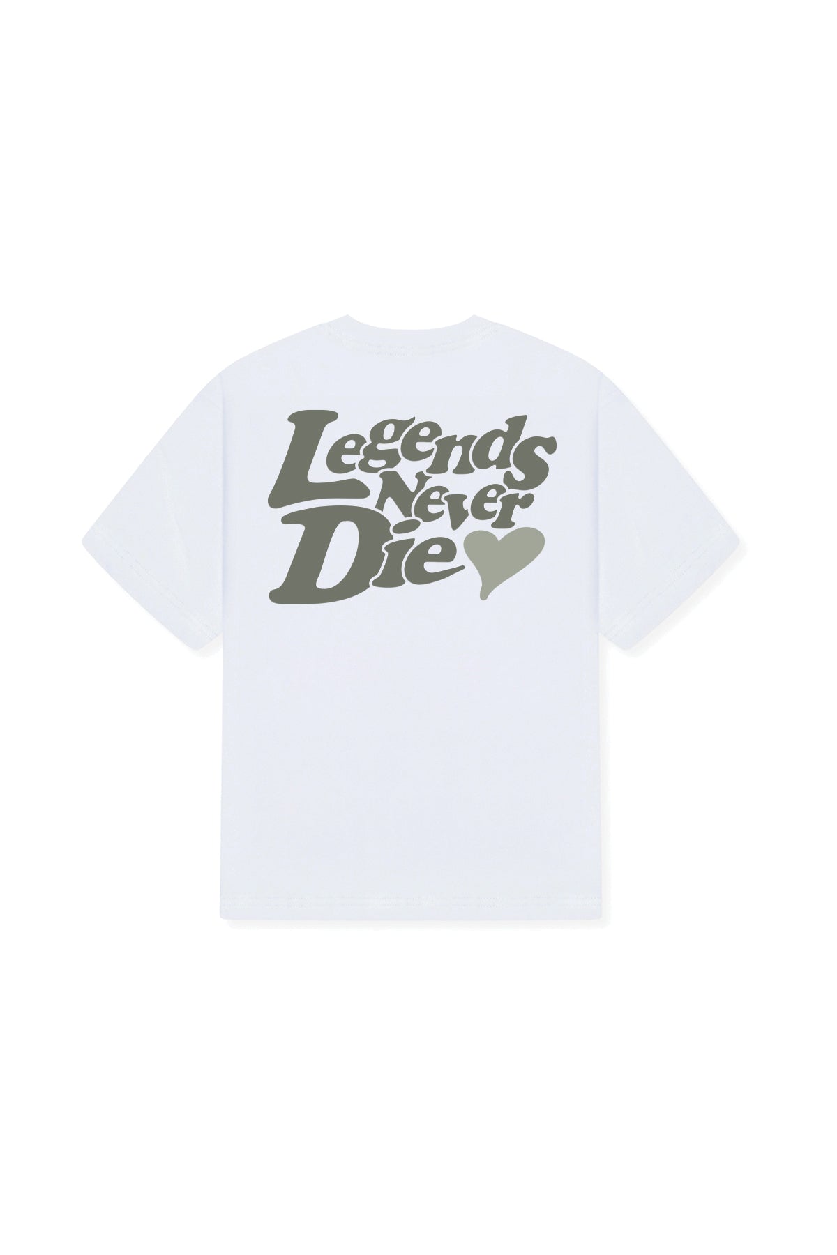 LND T-SHIRT - WHITE/KHAKI