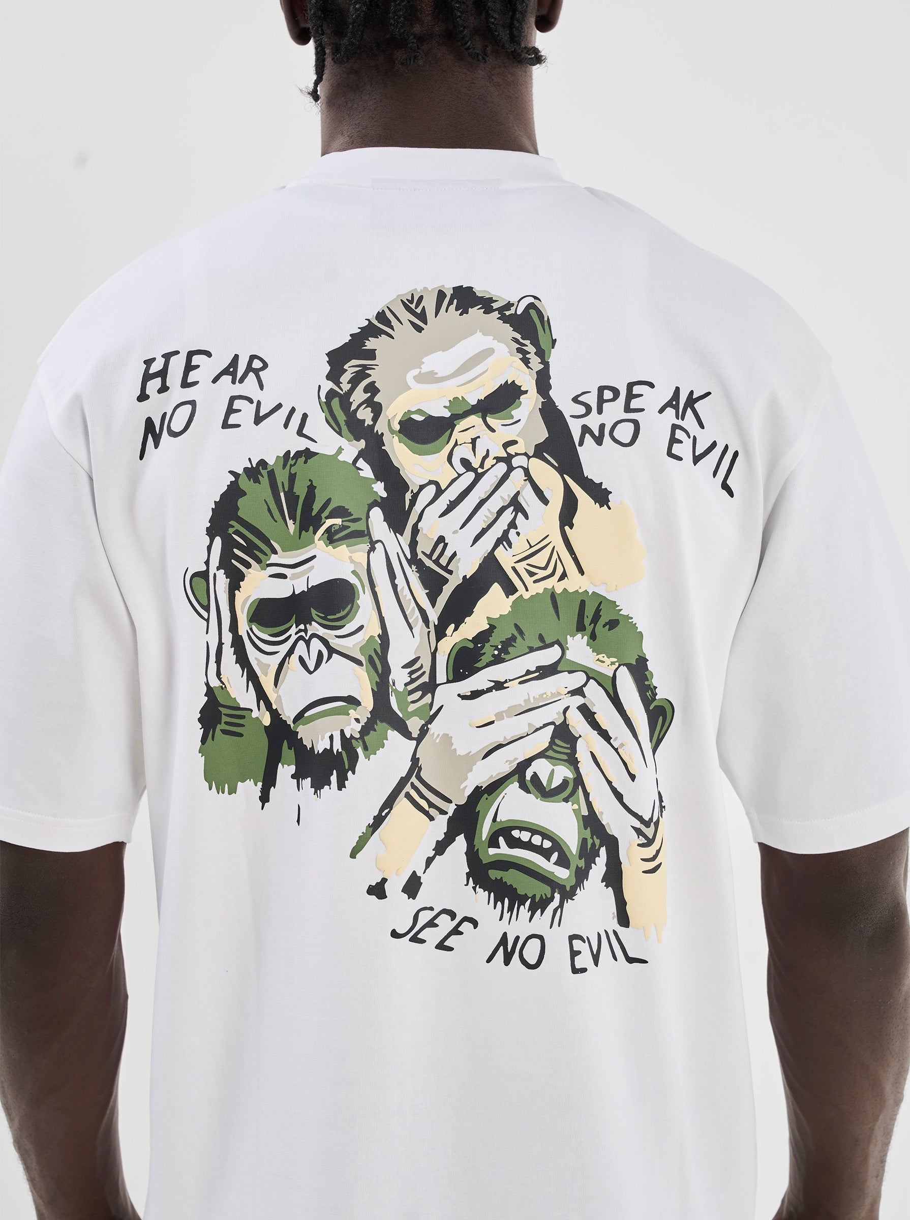 SEE NO EVIL T-SHIRT - WHITE