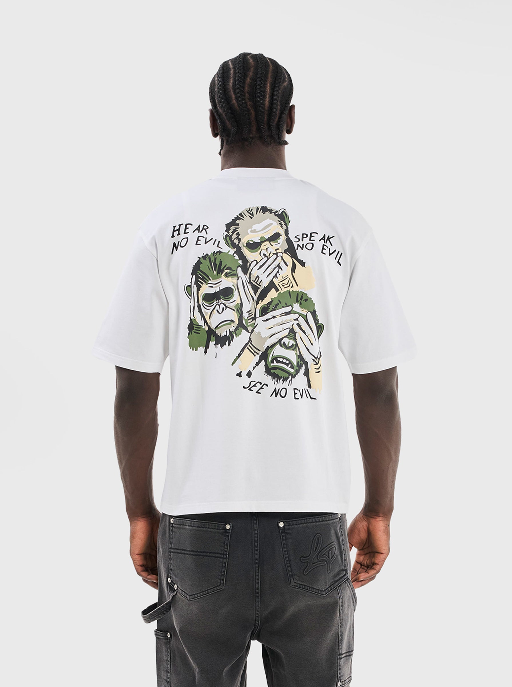 SEE NO EVIL T-SHIRT - WHITE