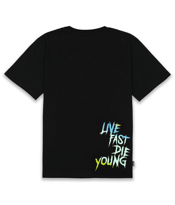 LIVE FAST DIE YOUNG TEE - BLACK