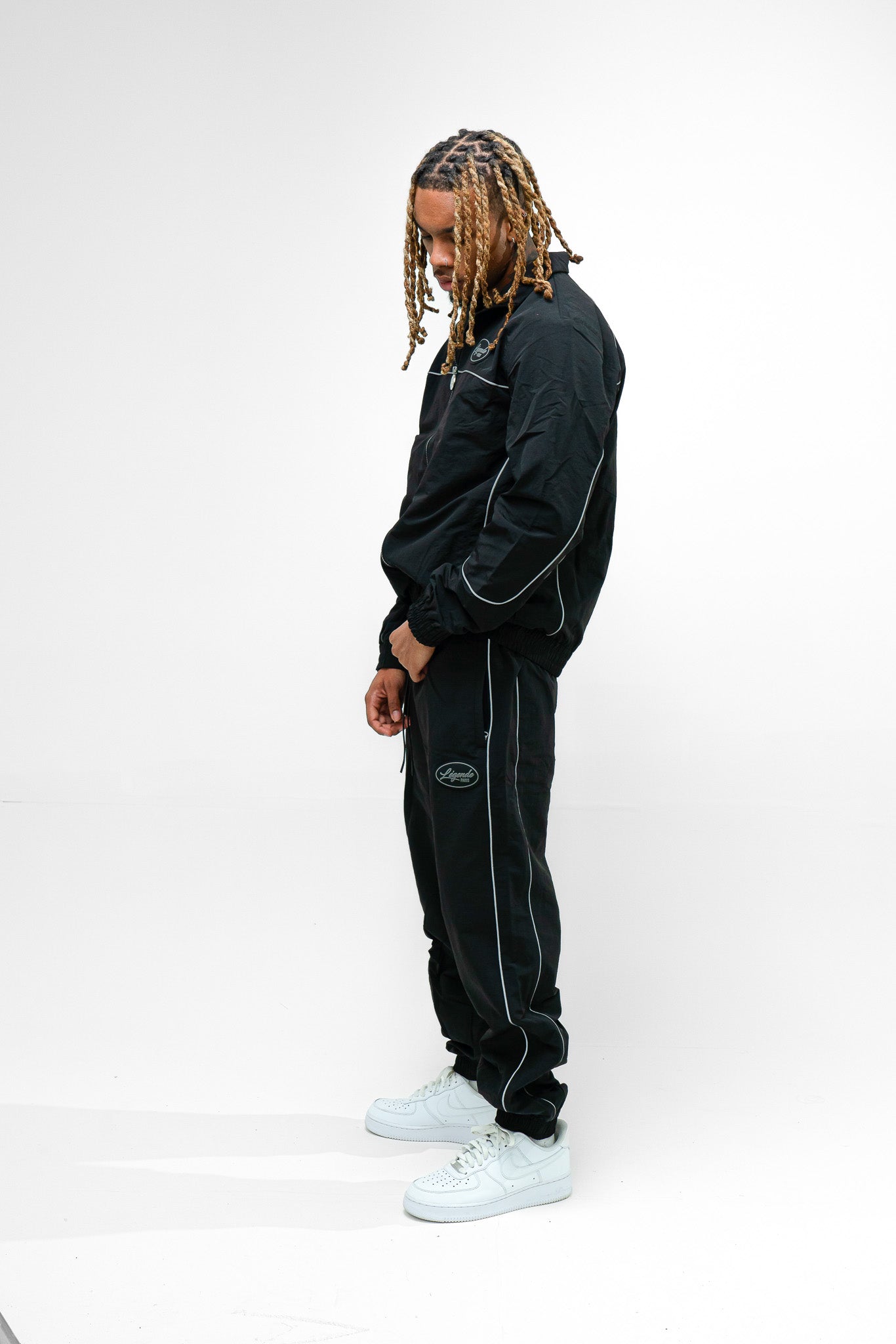 Shell Track Jacket - Black