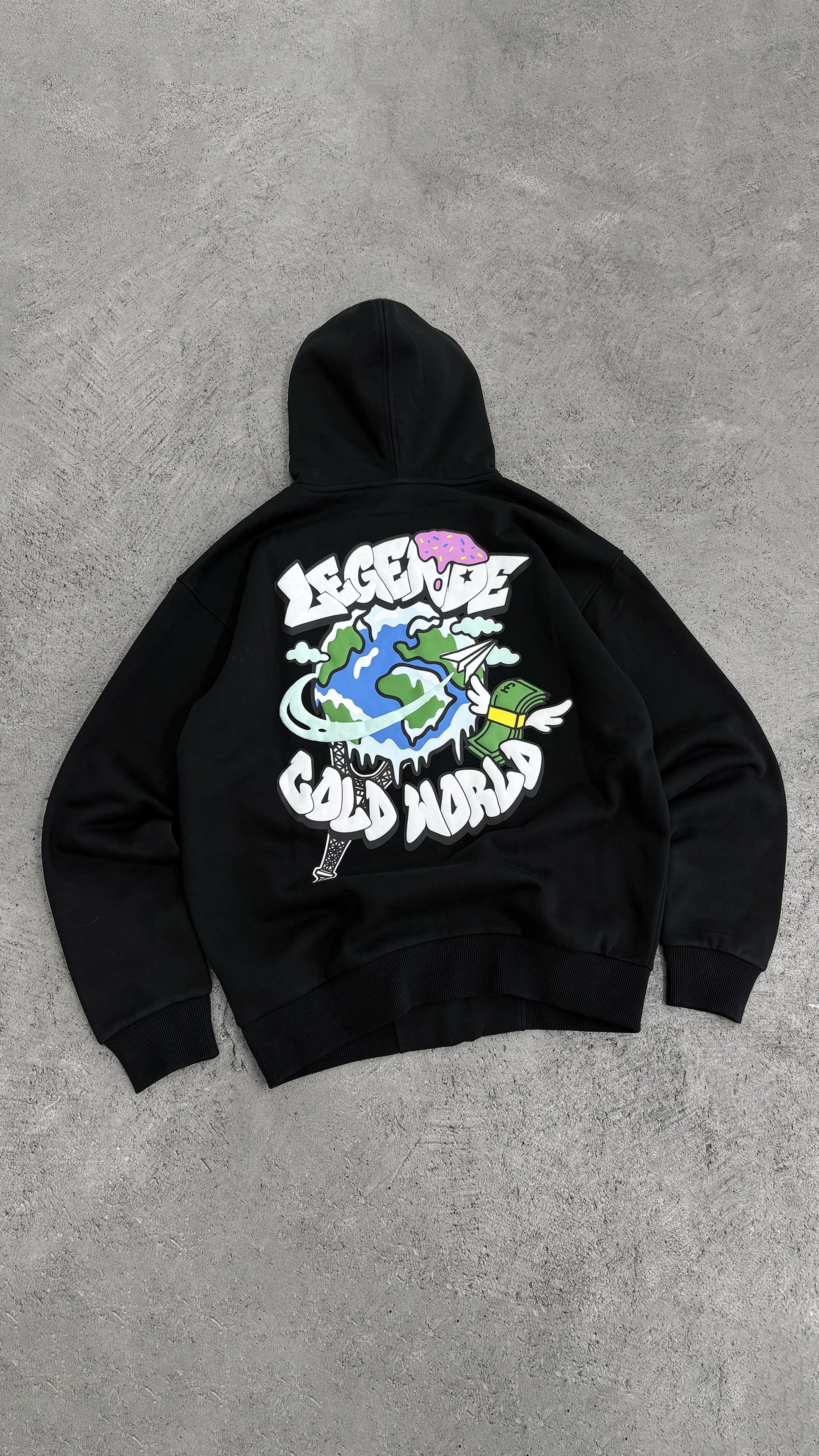 COLD WORLD HOOD - BLACK