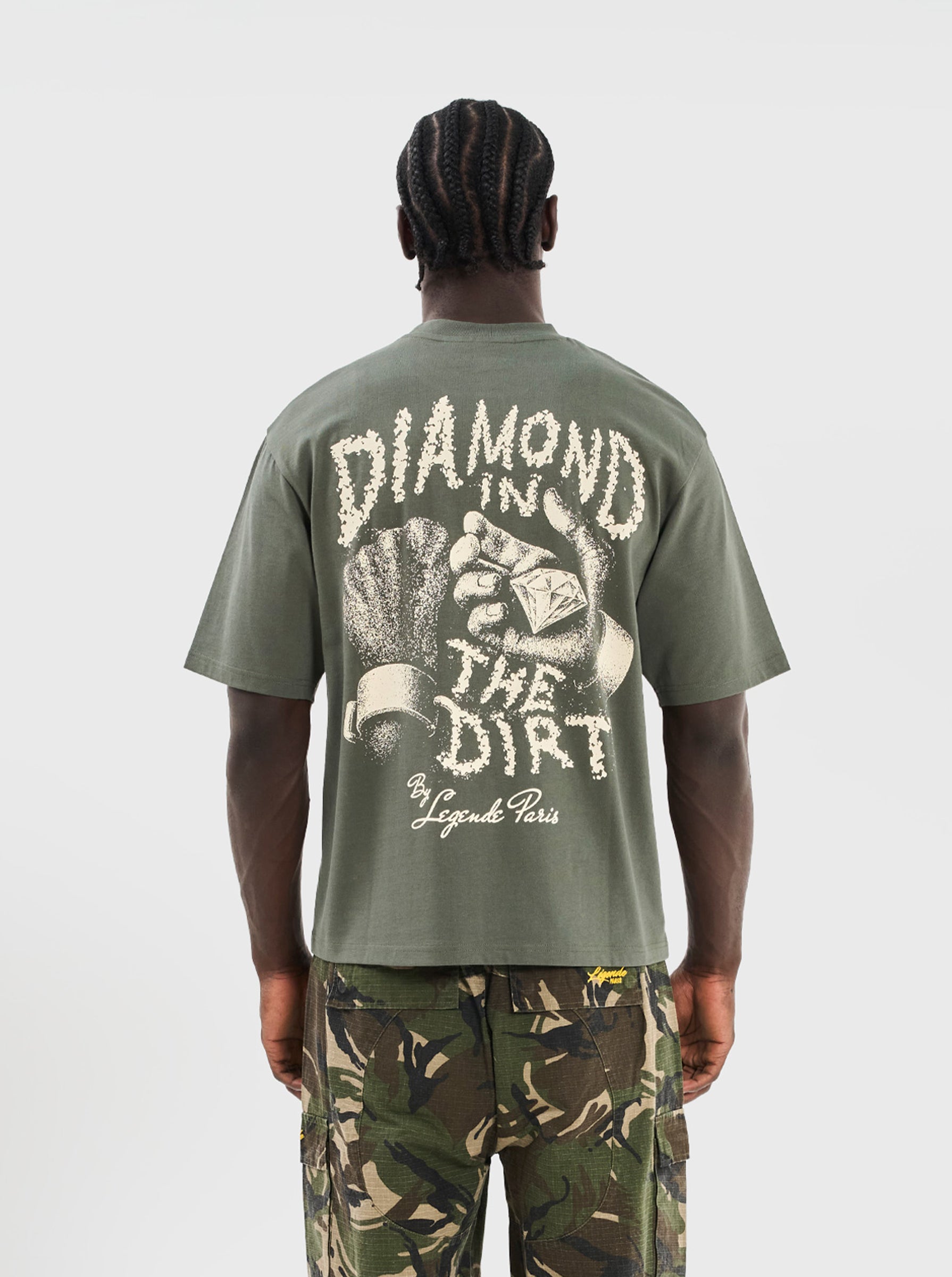 DIAMOND T-SHIRT - KHAKI