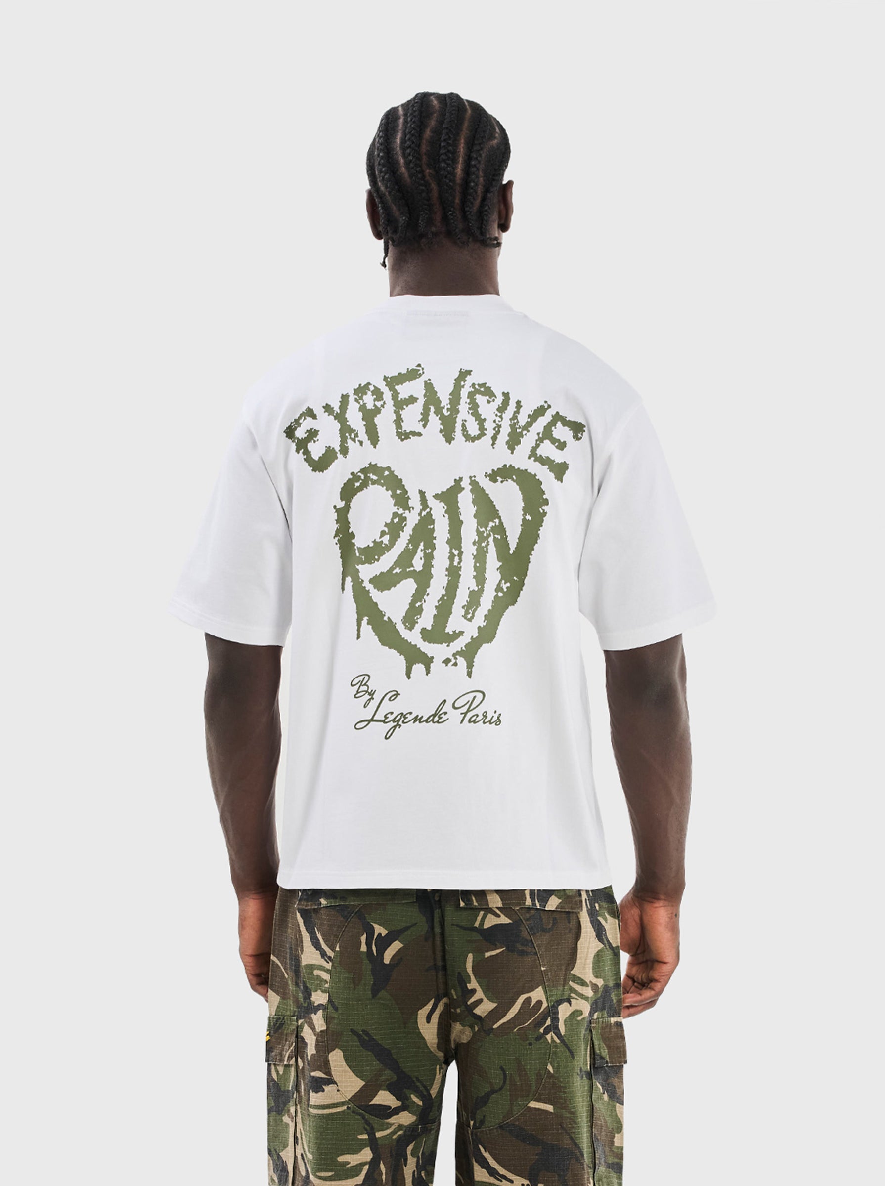 EXPENSIVE PAIN T-SHIRT - WHITE/KHAKI
