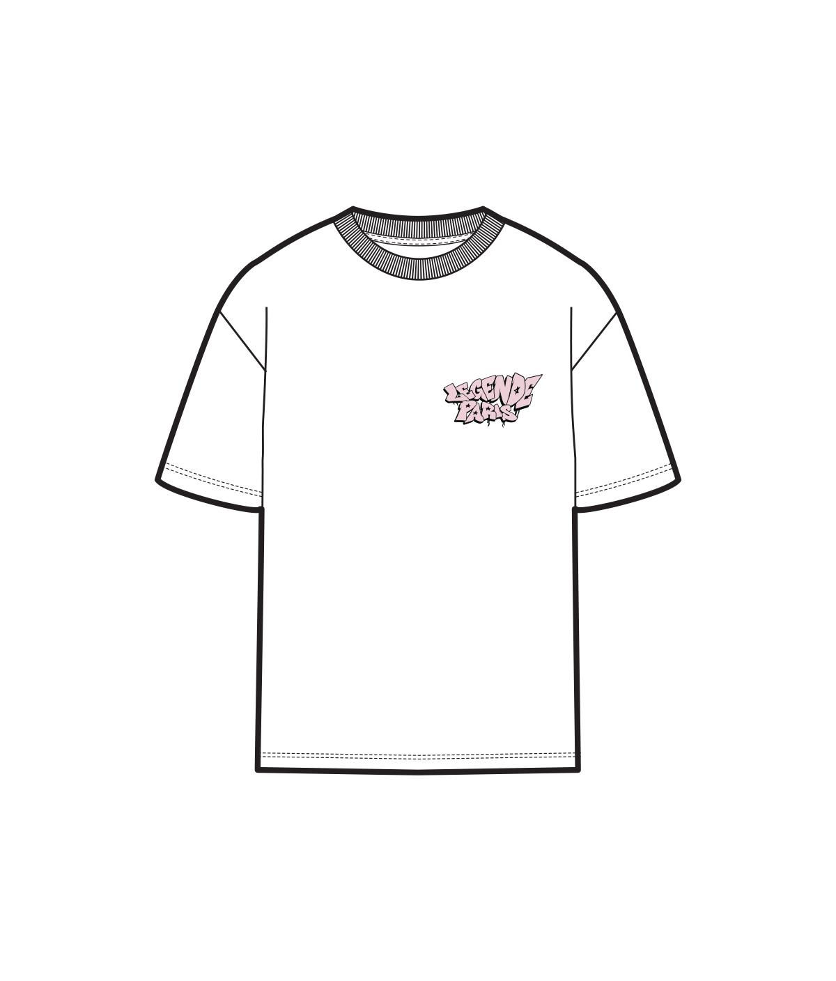 GRAFFITI ICE CREAM T-SHIRT - WHITE