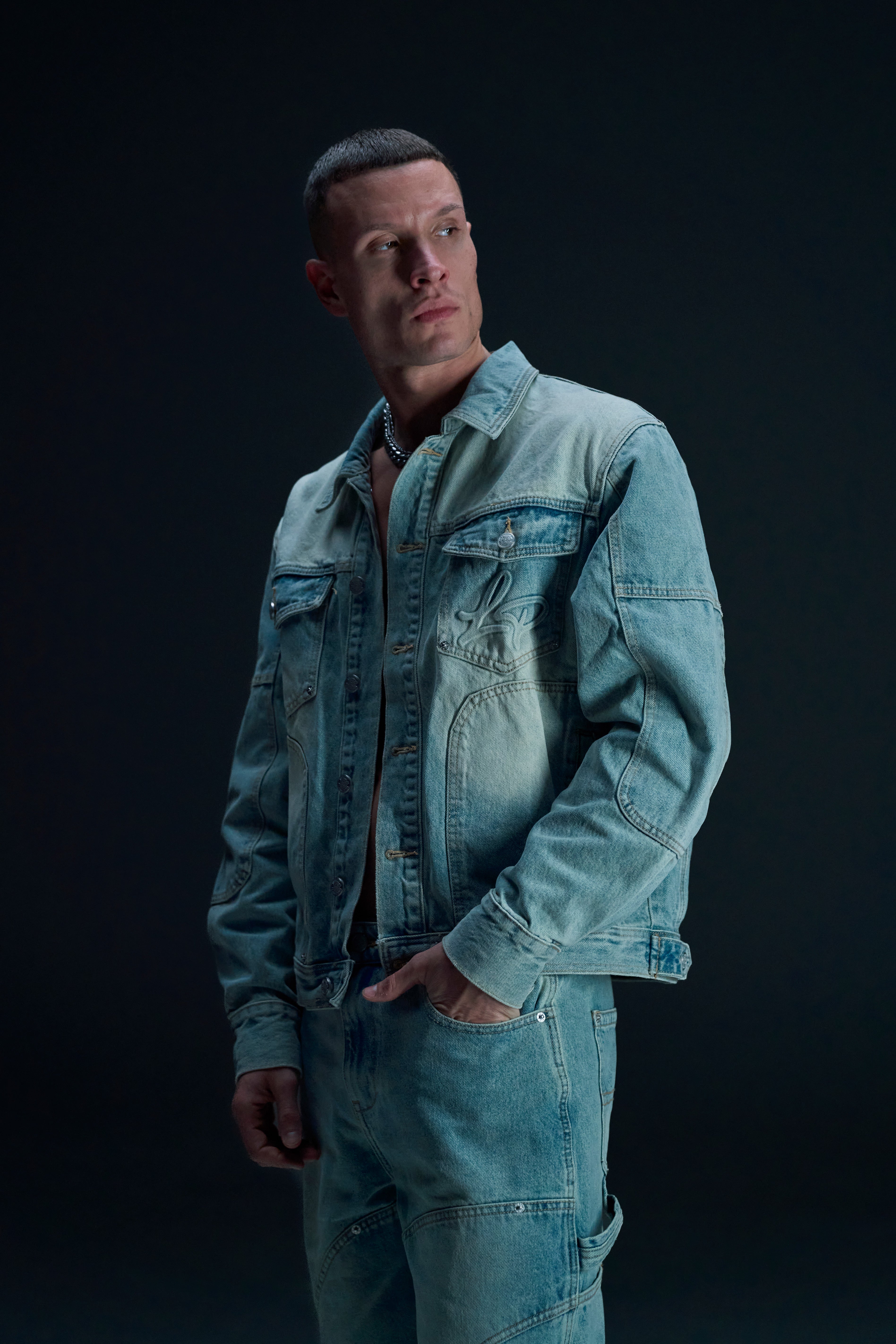 LP DENIM JACKET - WASHED BLUE