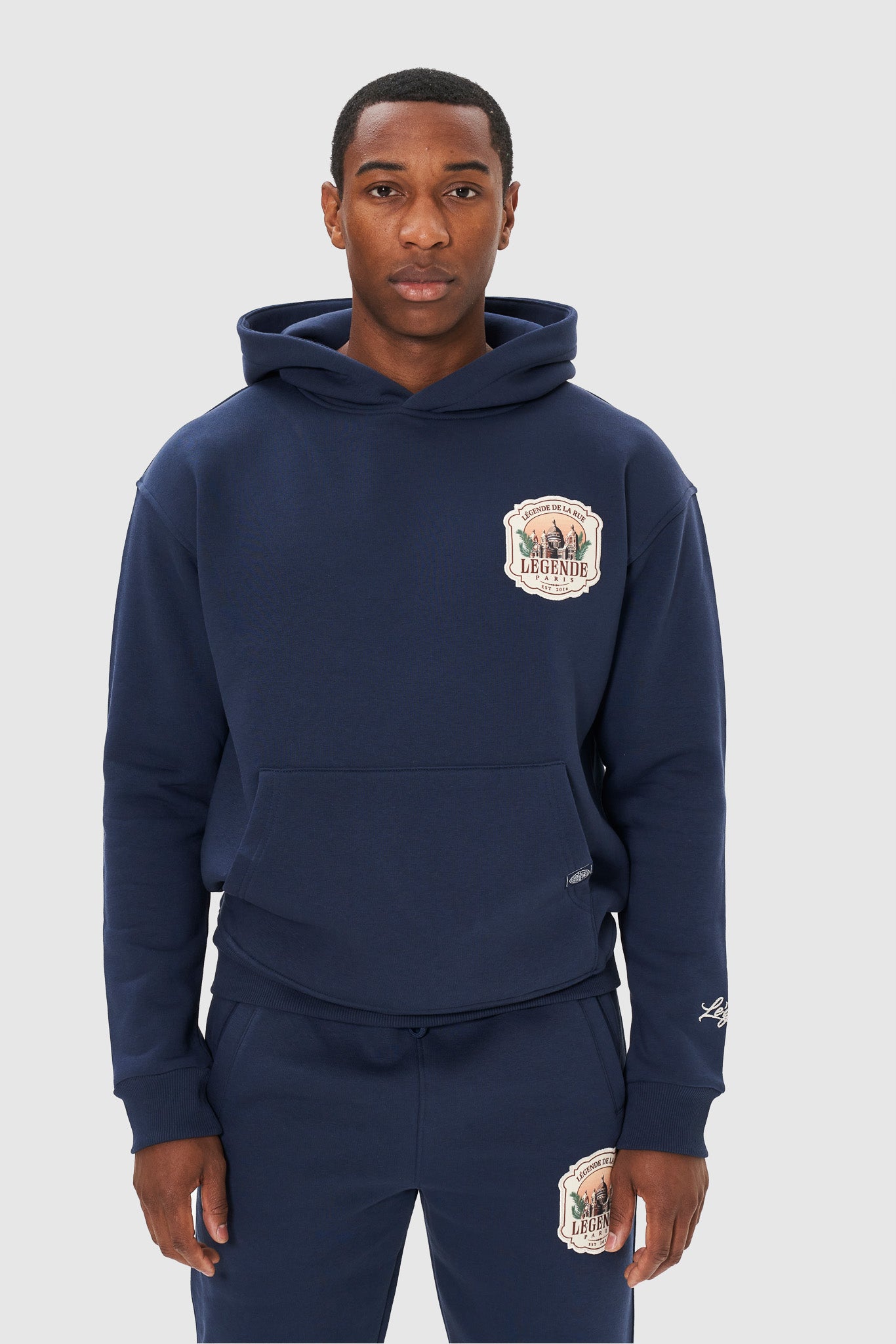 DE LA RUE HOODIE - NAVY BLUE