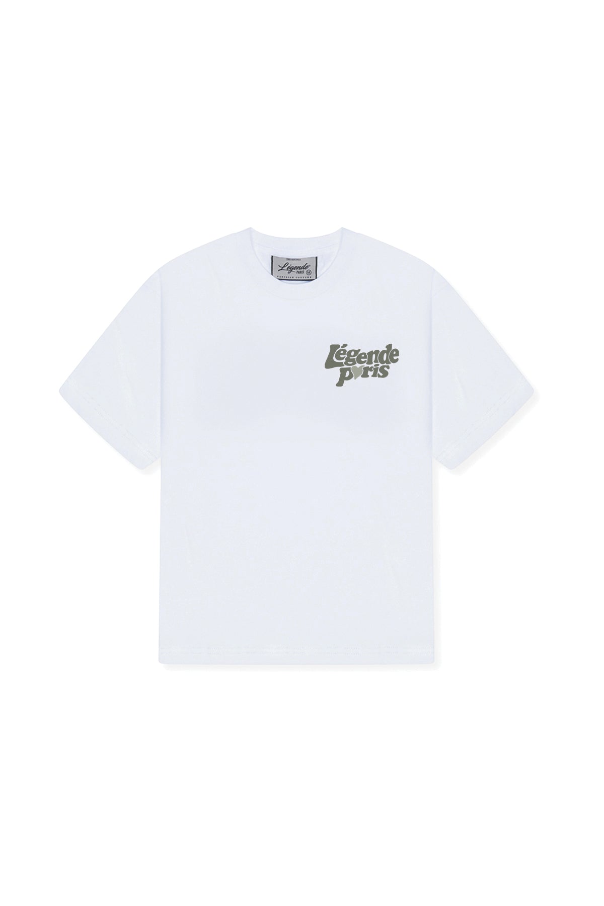 LND T-SHIRT - WHITE/KHAKI