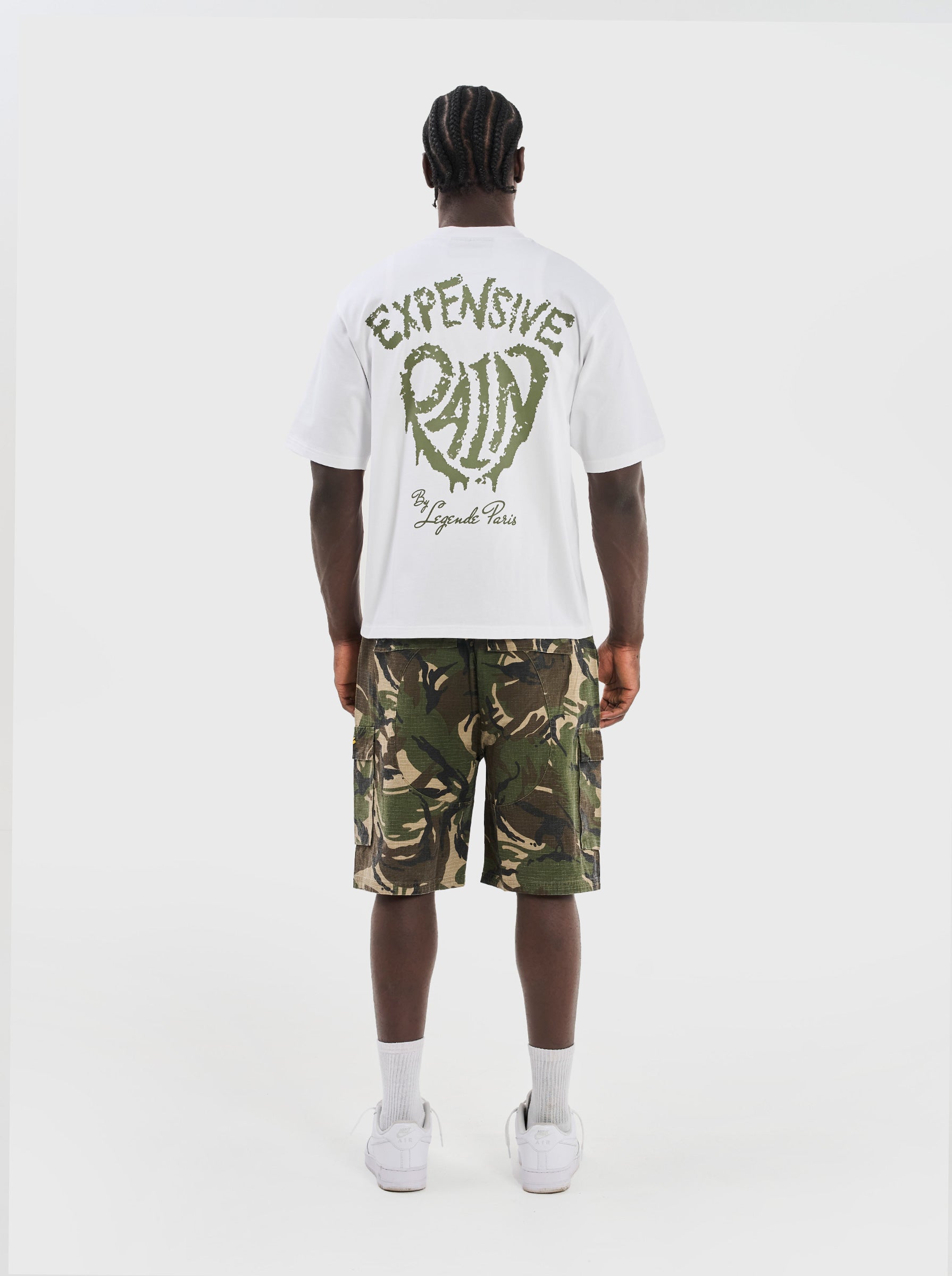 EXPENSIVE PAIN T-SHIRT - WHITE/KHAKI