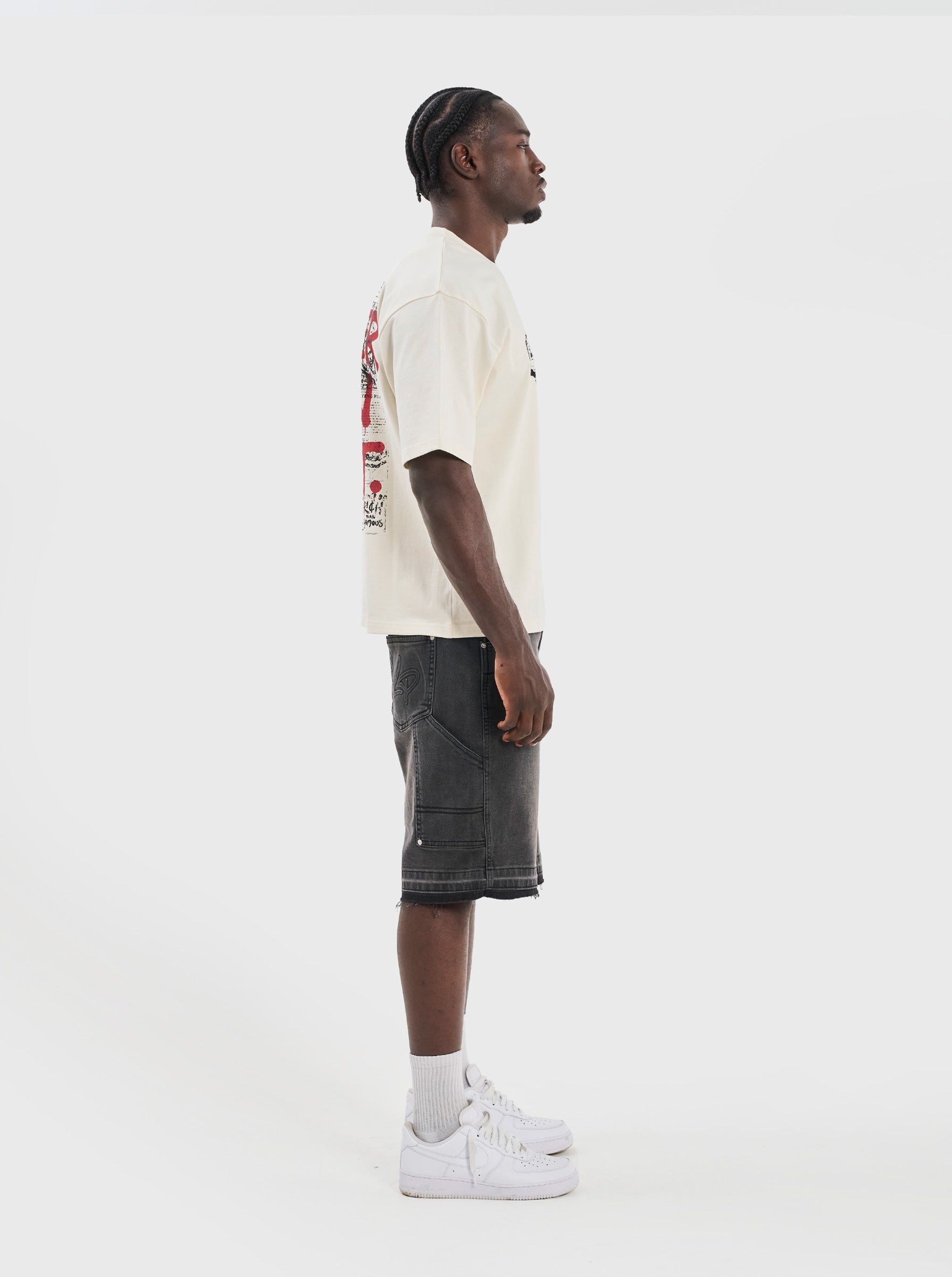 RTM NEWSPAPER T-SHIRT - OFF WHITE
