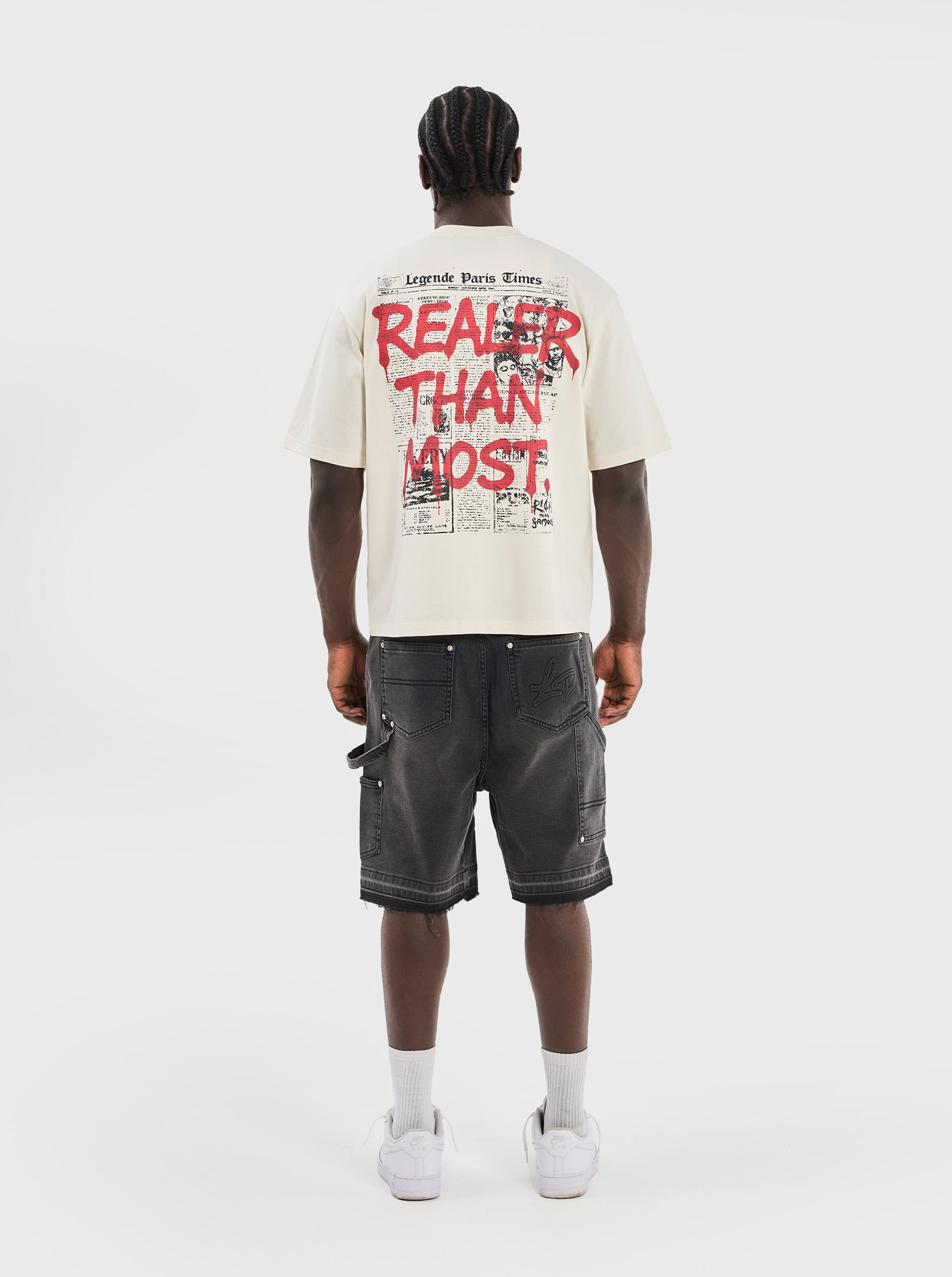 RTM NEWSPAPER T-SHIRT - OFF WHITE