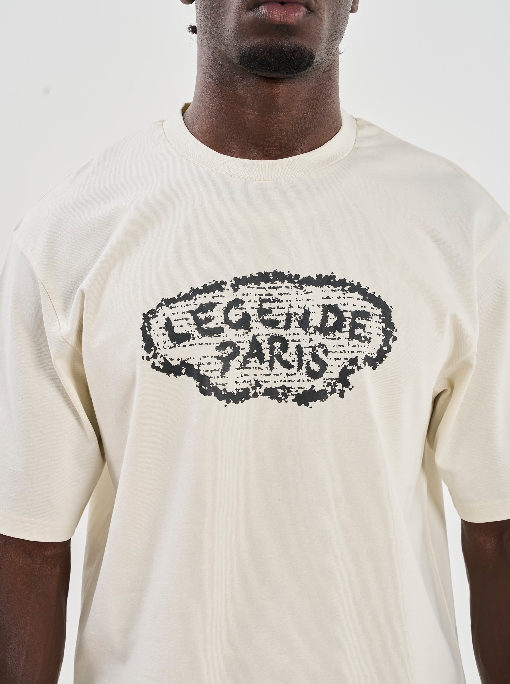 RTM NEWSPAPER T-SHIRT - OFF WHITE