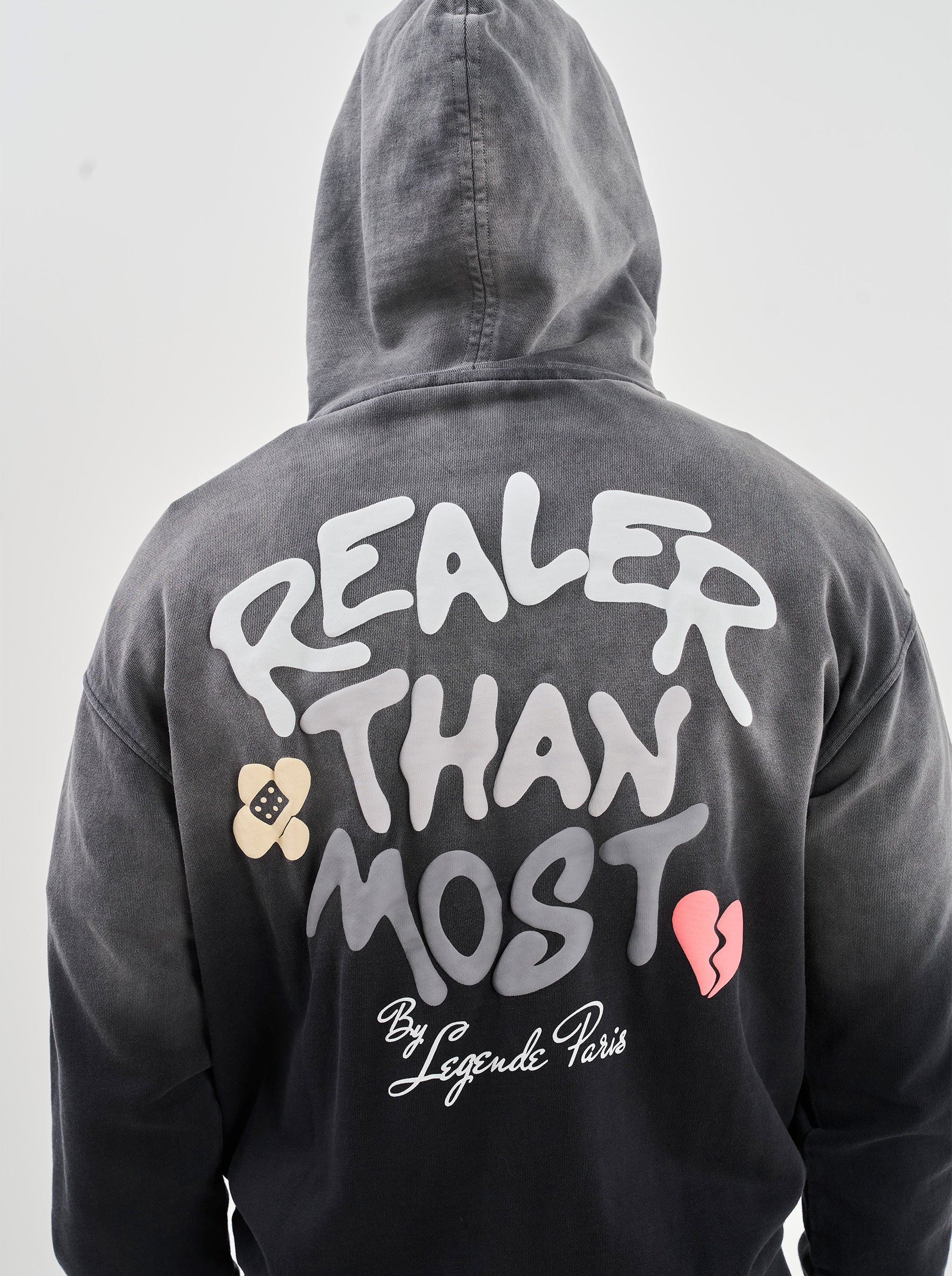 REALER THAN MOST HOODIE - BLACK