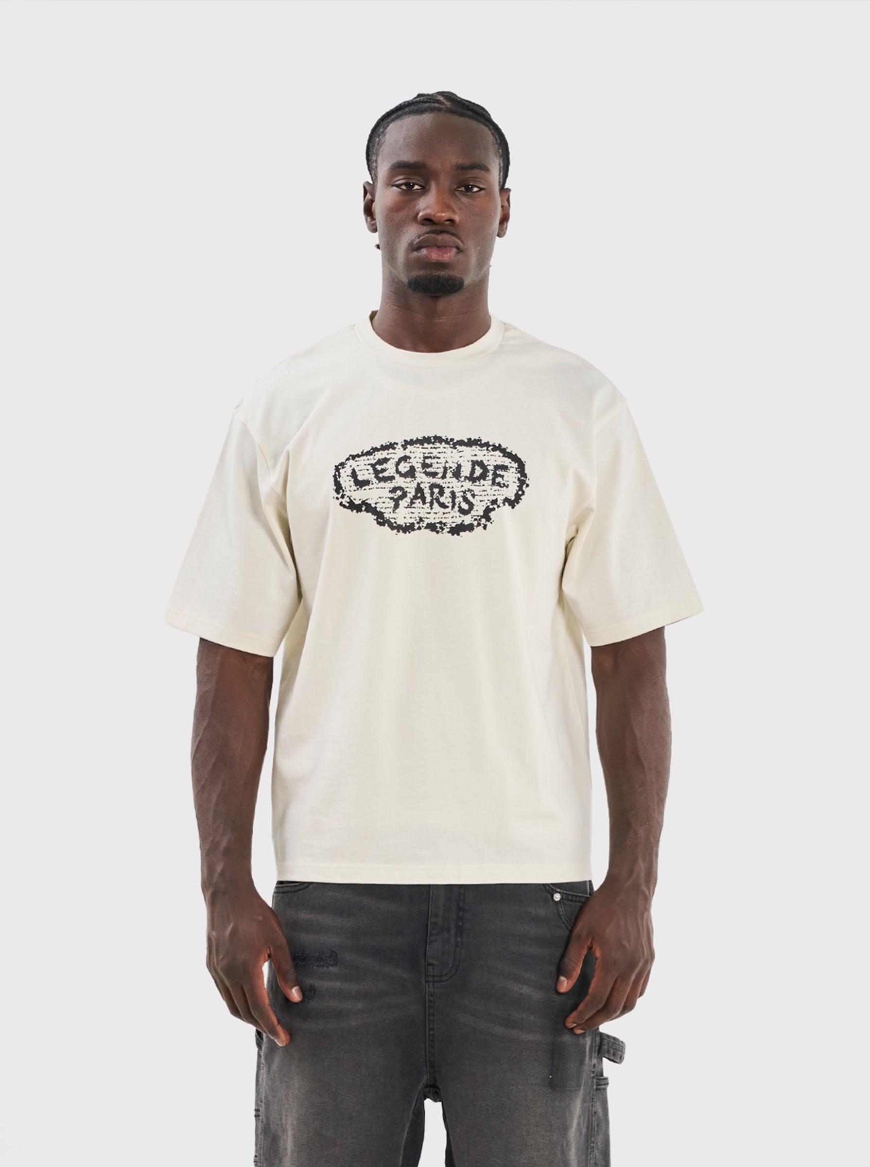 RTM NEWSPAPER T-SHIRT - OFF WHITE