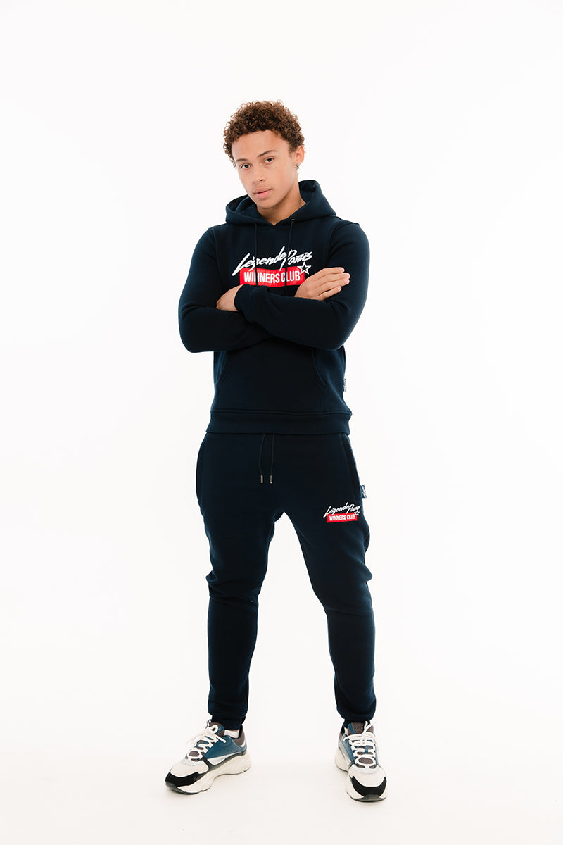WINNERS CLUB TRACK PANT  -  NAVY/RED